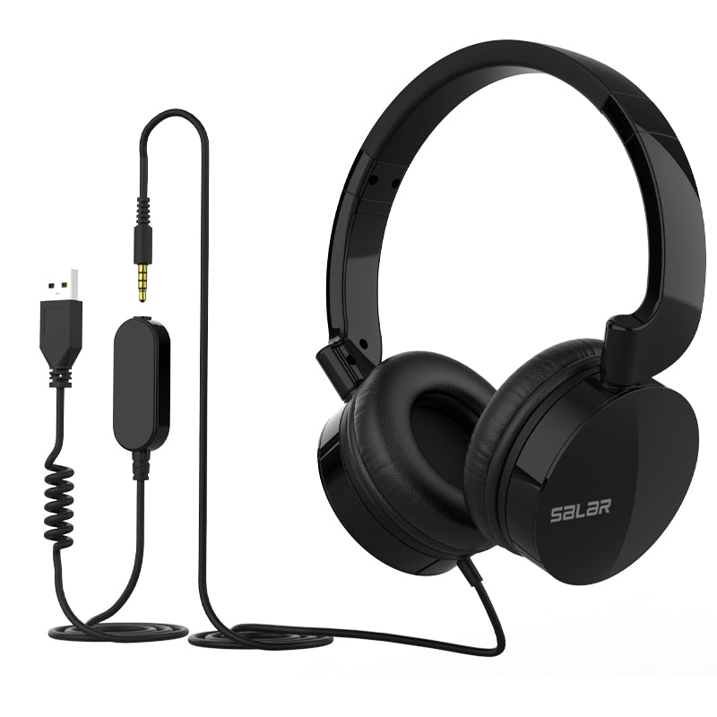 SALAR H93 Business Operator Voice Headset Mobile Phone Computer Game Wired Headphone with Detachable Microphone SALAR H93 Business Operator Voice Headset Mobile Phone Computer Game Wired Headphone with Detachable Microphone